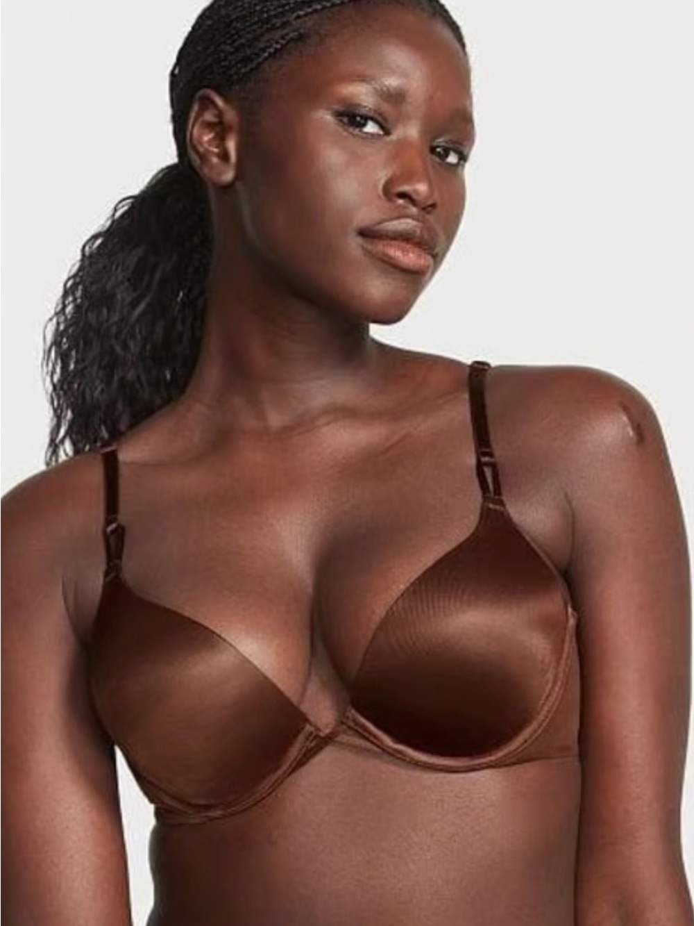 Victoria's Secret Smooth T-Shirt Bra - Chocolate Brown